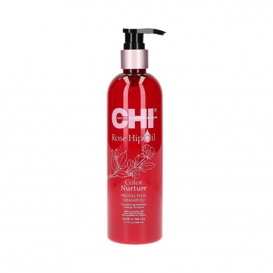 CHI ROSE HIP OIL Shampoo protetor para cabelos coloridos 340ml