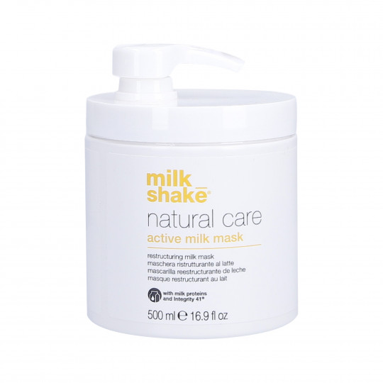 MILK SHAKE NATURAL CARE Fugtgivende yoghurtmaske til tørt og beskadiget hår 500ml