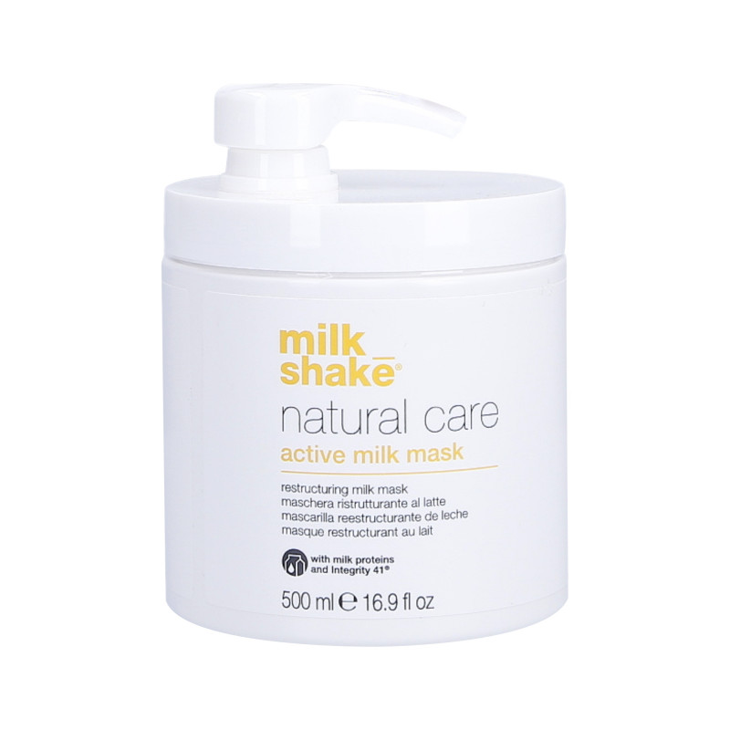 MILK SHAKE NATURAL CARE Fugtgivende yoghurtmaske til tørt og beskadiget hår 500ml