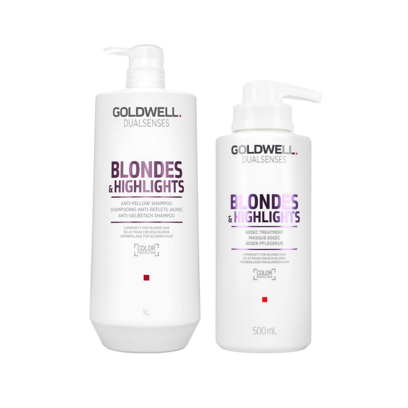 GOLDWELL DUALSENSES BLONDES & HIGHLIGHTS šampón 1000 ml + ošetrenie 500 ml