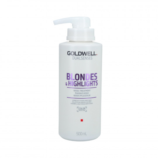 GOLDWELL DUALSENSES BLONDES&HIGHLIGHTS 60 SEC Tratamiento de 60 segundos para el cabello rubio y con mechas 500ml