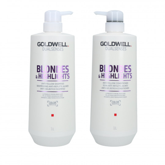 GOLDWELL DUALSENSES BLONDES&HIGHLIGHTS Shampooing 1000ml+Conditionneur 1000ml
