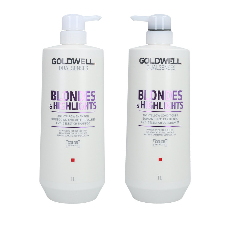 GOLDWELL DUALSENSES BLONDES&HIGHLIGHTS Set šampón 1000ml + kondicionér 1000ml