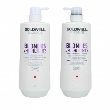GOLDWELL DUALSENSES BLONDES&HIGHLIGHTS Shampoo 1000ml+Conditioner 1000ml