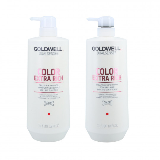 GOLDWELL DUALSENSES COLOR EXTRA RICH Shampoo 1l + Conditioner für dickes Haar 1l