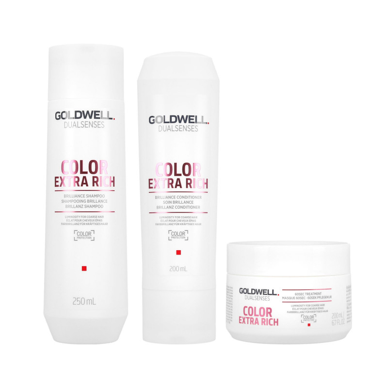 GOLDWELL DUALSENSES COLOR EXTRA RICH Shampoo 250 ml + Condicionador 200 ml + Tratamento 200 ml