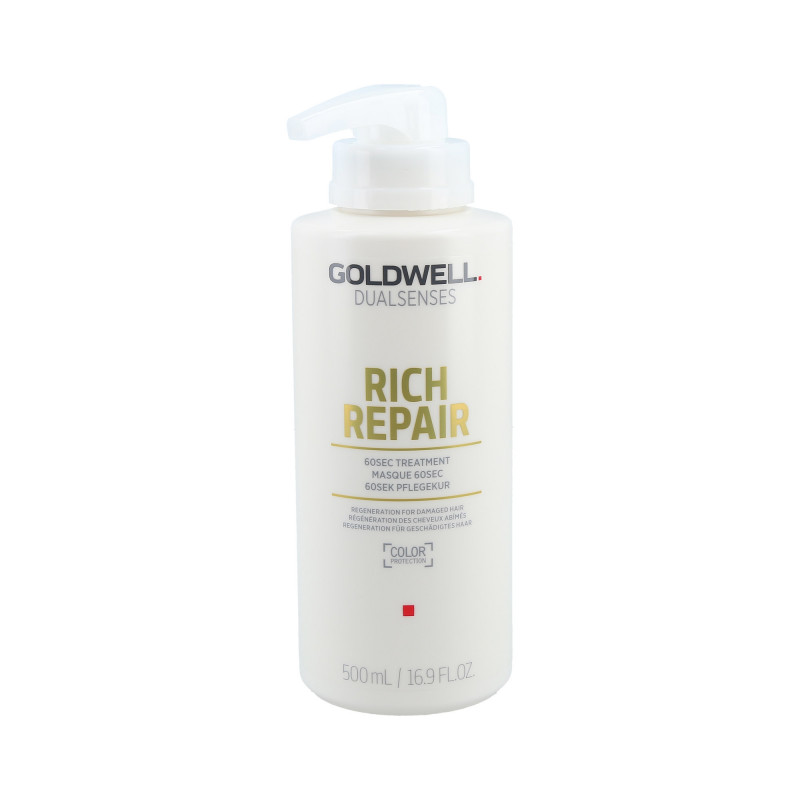 GOLDWELL DUALSENSES RICH REPAIR 60sec Treatment For Damaged Hair 500ml 