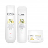 GOLDWELL DUALSENSES RICH REPAIR šampón 250 ml + kondicionér 200 ml + ošetrenie 200 ml