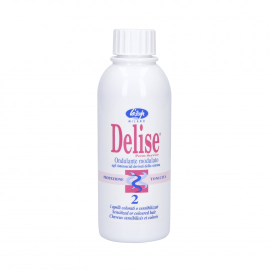 LISAP DELISE Líquido permanente para ondas 2 Para cabelos tingidos e danificados 50ml