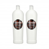 KALLOS CHOCOLATE Conjunto chocolate shampoo 1000ml + condicionador 1000ml