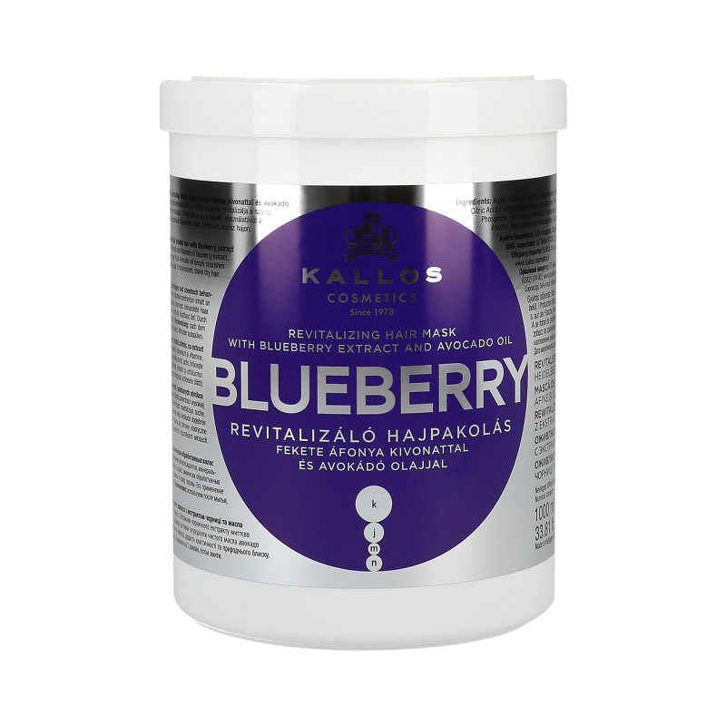 KALLOS KJMN Blueberry maska z ekstraktem z czarnej jagody i awokado 1000ml