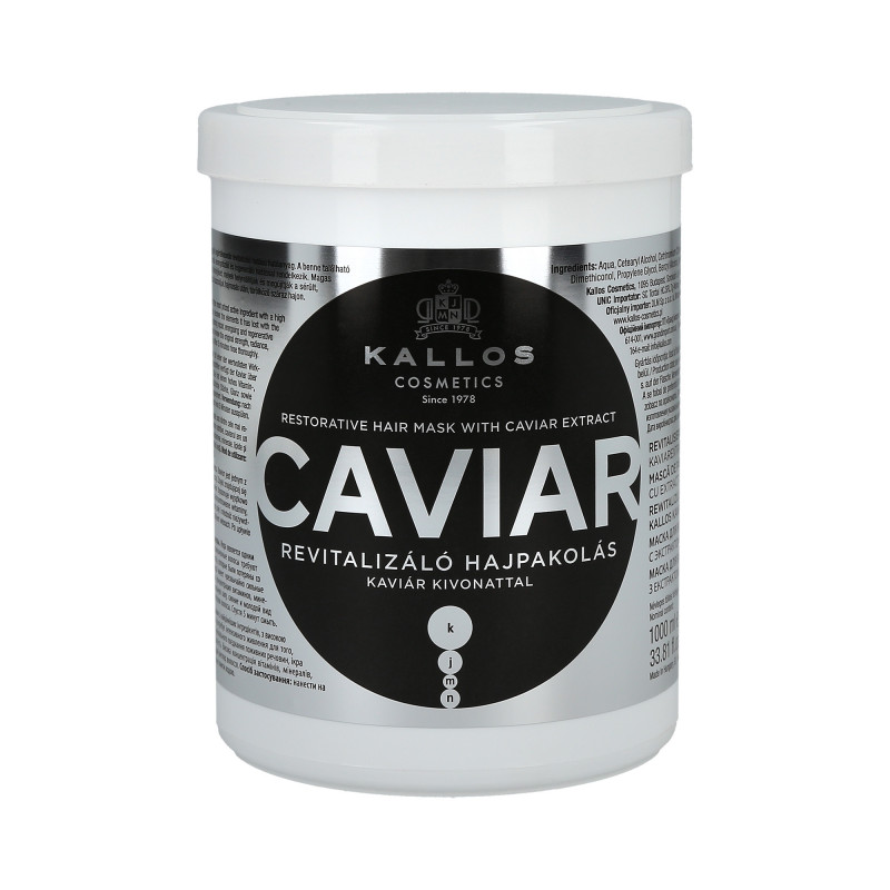 KALLOS KJMN Caviar Revitalisierende Haarmaske mit Kaviar 1000ml