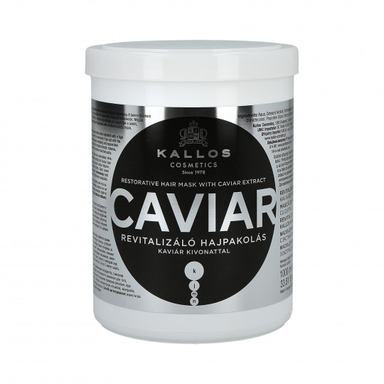 KALLOS KJMN Caviar Rewitalizująca maska do włosów z kawiorem 1000ml