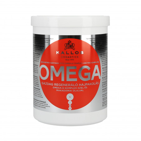 Kallos KJMN Omega Maschera con acidi grassi e olio di macadamia 1000 ml 
