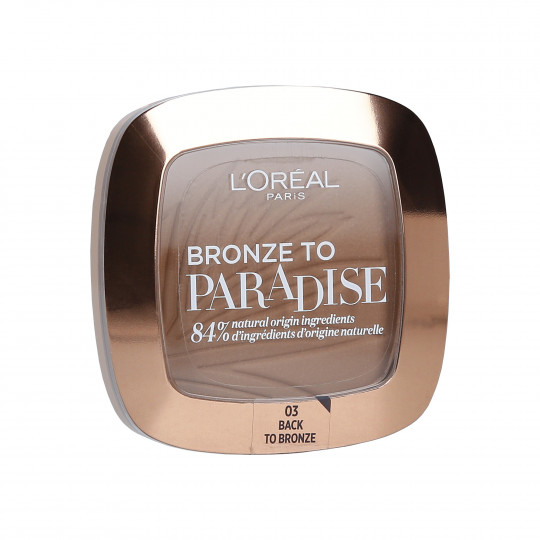 L'OREAL PARIS Bronze To Paradise Bronzeador facial fosco 03 Back To Bronze 9g