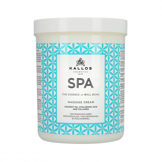 KALLOS SPA Creme de massagem creme hidratante de massagem corporal 1000ml