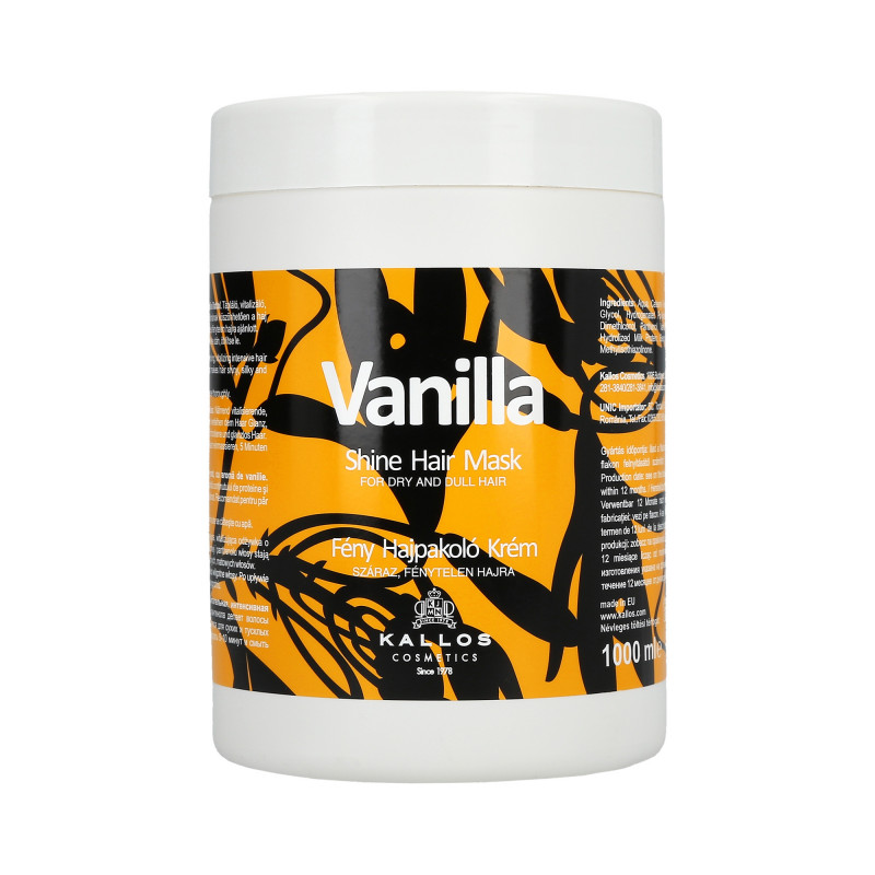 KALLOS VANILLA Máscara cremosa brilhante 1000ml