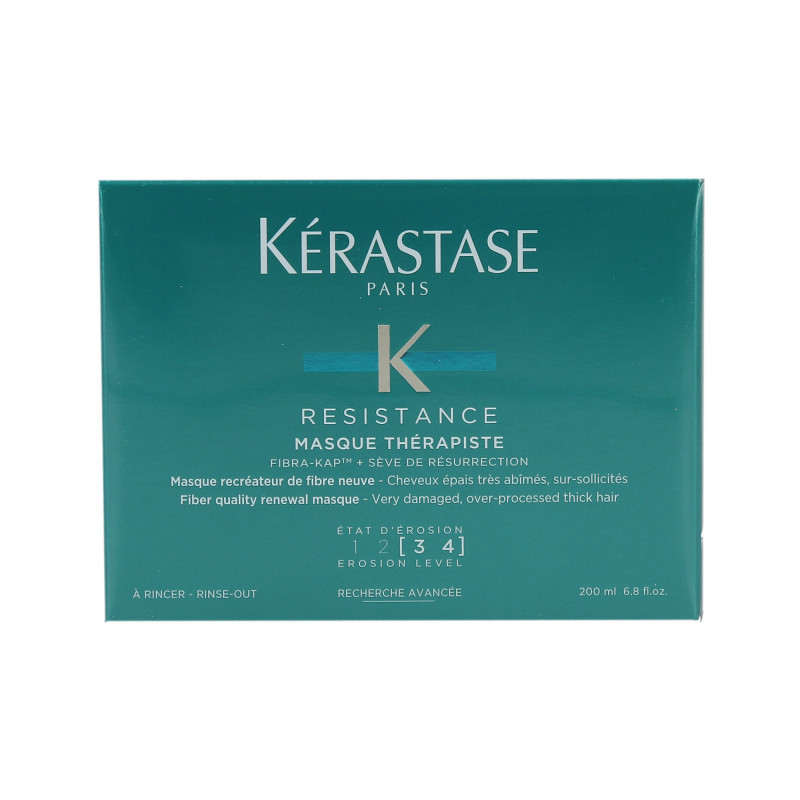 KÉRASTASE RESISTANCE MASQUE THERAPISTE Máscara reconstrutora para cabelos fracos e danificados 200ml