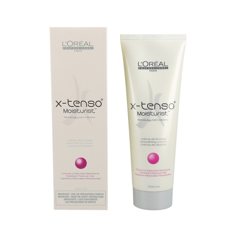 L'OREAL PROFESSIONNEL X-TENSO Hidratante Cabelo Grosso Creme alisador permanente para cabelos ásperos 250ml