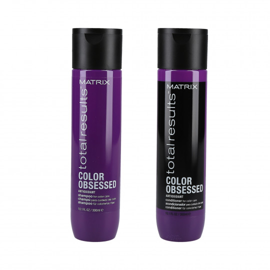 MATRIX TOTAL RESULTS COLOR OBSESSED Zestaw do włosów farbowanych szampon 300ml + odżywka 300ml