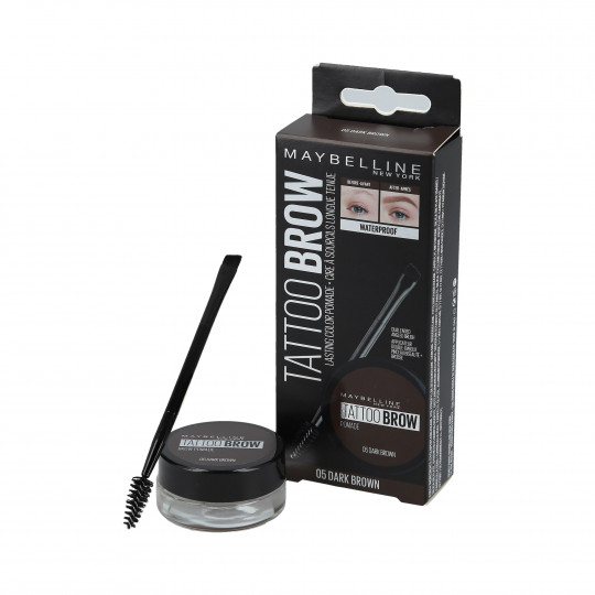 MAYBELLINE TATTOO BROW Pomade Pomada para sobrancelhas 05 Castanho escuro