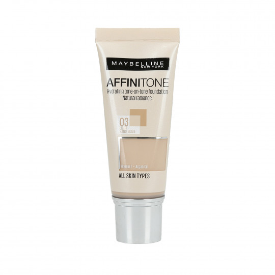 Maybelline Affinitone Base de maquillaje 03 Light Sand Beige 30ml