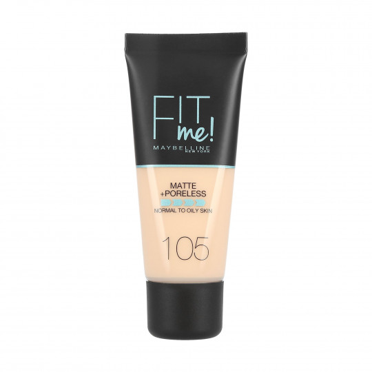 MAYBELLINE FIT ME Base de maquillaje mate 105 Natural Ivory 30ml