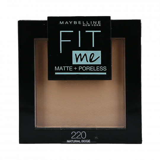 MAYBELLINE FIT ME Matistav näopuuder 220 Nat Beige 8,2g