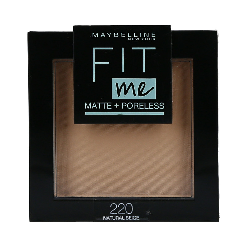 MAYBELLINE FIT ME Matujący puder do twarzy 220 Nat Beige 8,2g