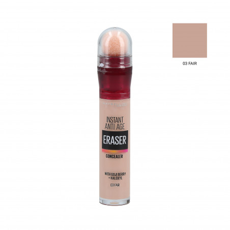 MAYBELLINE The Eraser Eye Concealer Korektor pod oczy 3 Fair 6,8ml MAYBELLINE The Eraser Eye Concealer Korektor pod oczy 3 Fair 6,8ml