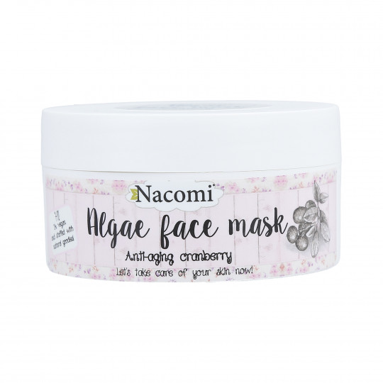 NACOMI Algae Face Mask Anti-aging algemaske med tranebær 42g