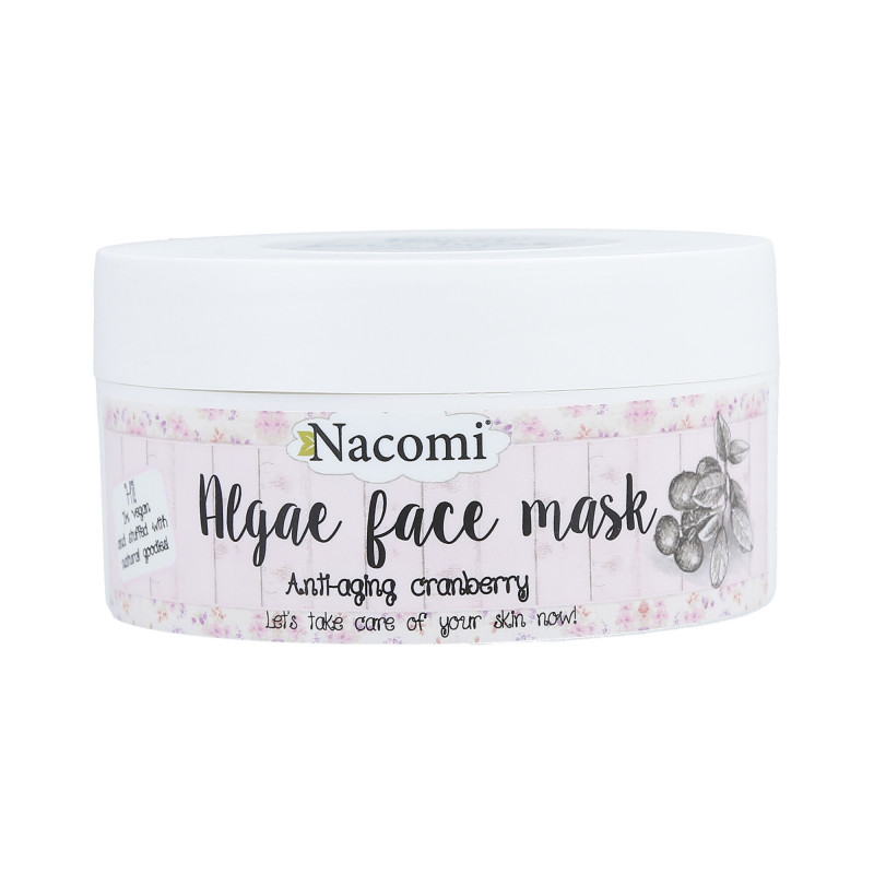 NACOMI Algae Face Mask Anti-aging algemaske med tranebær 42g