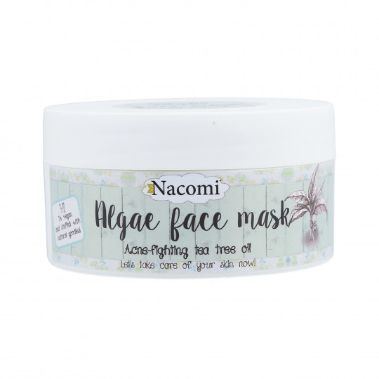 NACOMI Algae Face Mask Anti-akne levänaamio teellä 42g