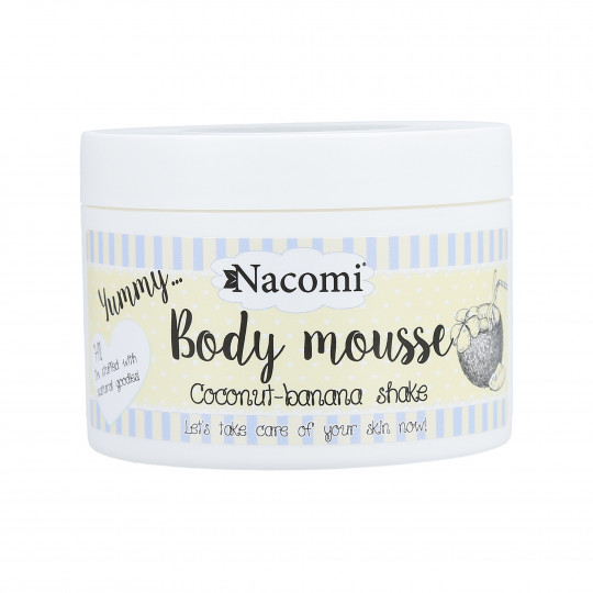 NACOMI Body Mousse Mousse corporal – coquetel de coco e banana 180ml