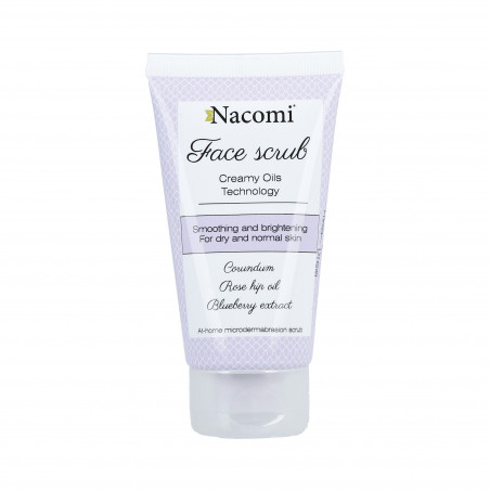 NACOMI Face Scrub – Gommage visage lissant peau sèche 85ml