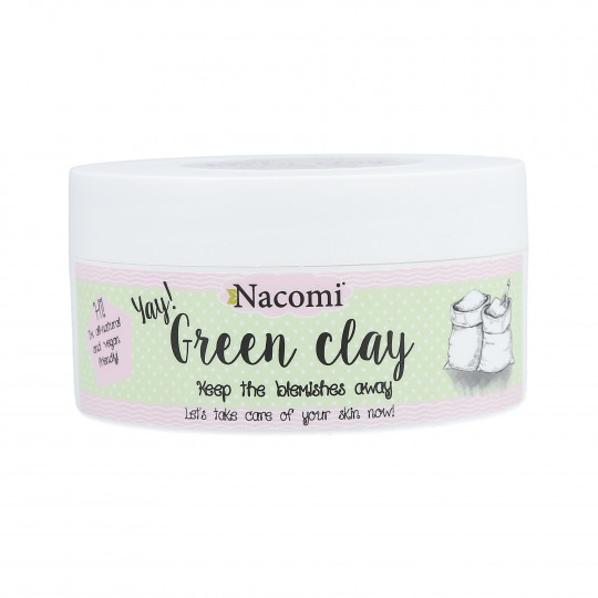 NACOMI Green Clay Green clay - normalizáló maszk arcra és testre 65g