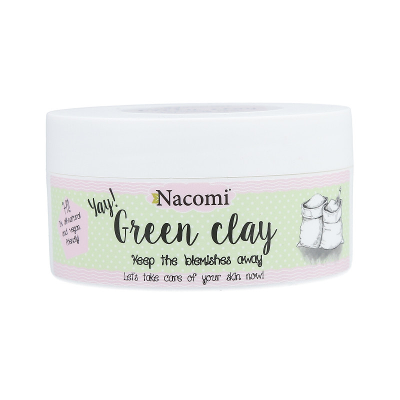 NACOMI Green Clay Grüner Ton - normalisierende Gesichts- und Körpermaske 65g