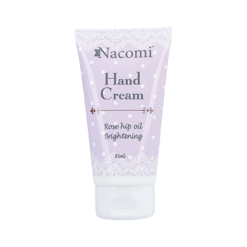 NACOMI Hand Cream Rozjaśniający krem do rąk z olejkiem z dzikiej róży 85ml