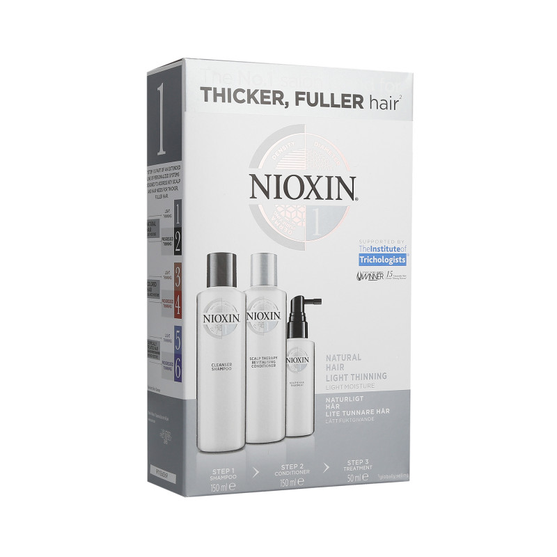 NIOXIN 3D CARE SYSTEM 1 Set shampoo 150ml+ balsamo 150ml+ trattamento 50ml