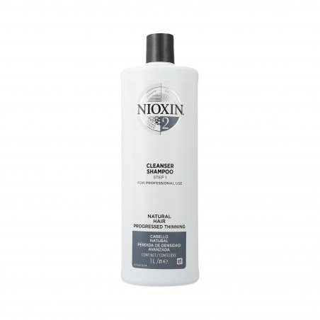 NIOXIN CARE SYSTEM 2 Shampooing purifiant cheveux très fins 1000ml