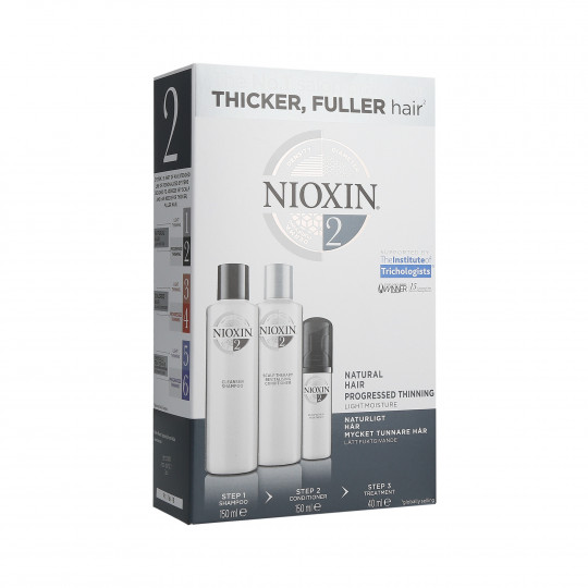 NIOXIN 3D CARE SYSTEM 2 Zestaw szampon 150ml+odżywka 150ml+kuracja 40ml
