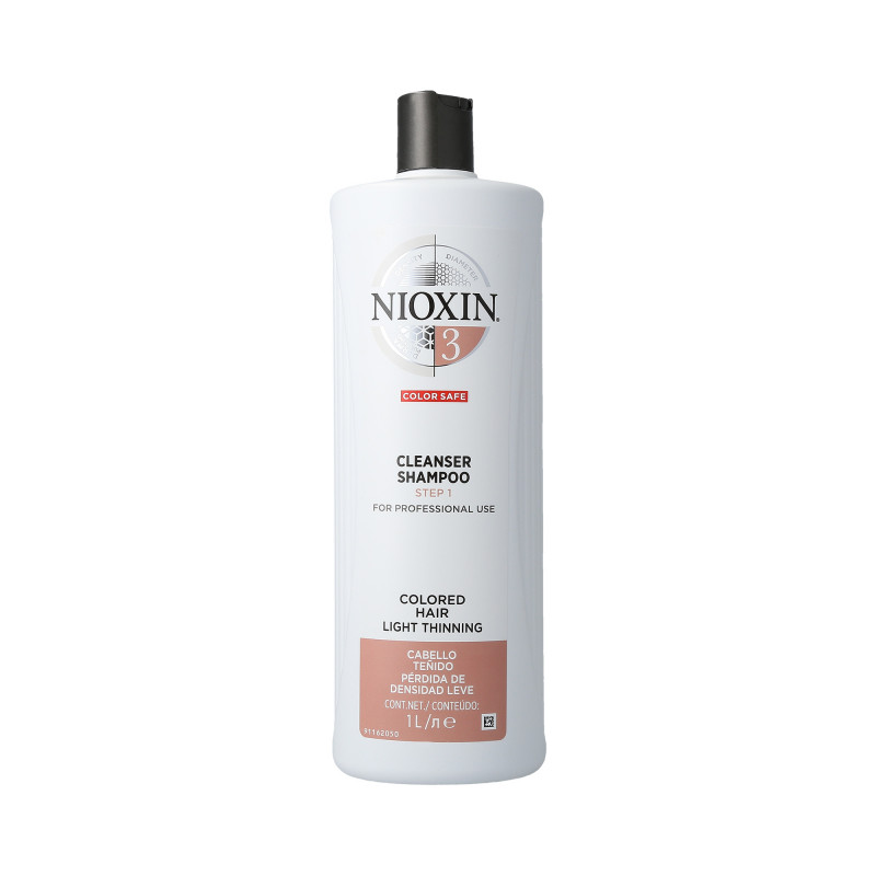NIOXIN 3D CARE SYSTEM 3 Cleanser Shampoo detergente 1000ml 