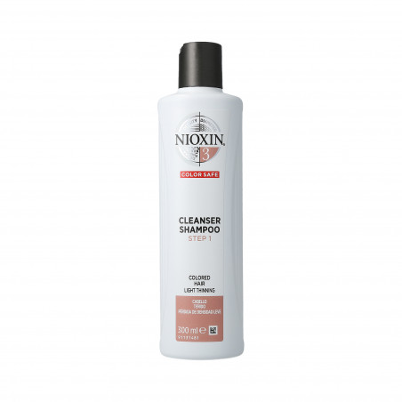 NIOXIN CARE SYSTEM 3 Shampooing purifiant cheveux colorés fins 300ml