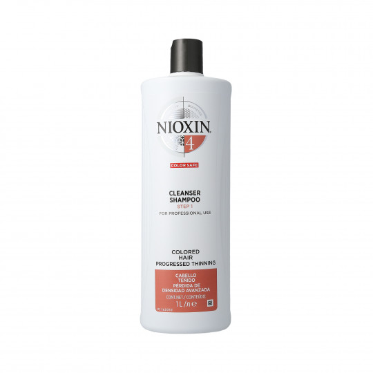 NIOXIN 3D CARE SYSTEM 4 Cleanser Shampoo de limpeza 1000ml