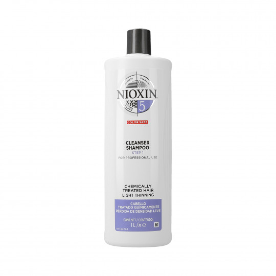 NIOXIN 3D CARE SYSTEM 5 Cleanser Shampoo de limpeza 1000ml