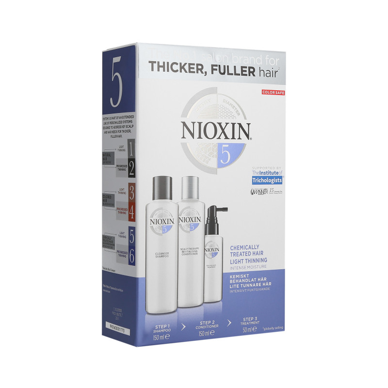 NIOXIN 3D CARE SYSTEM 5 Set shampoo 150ml + hoitoaine 150ml + hoito 50ml