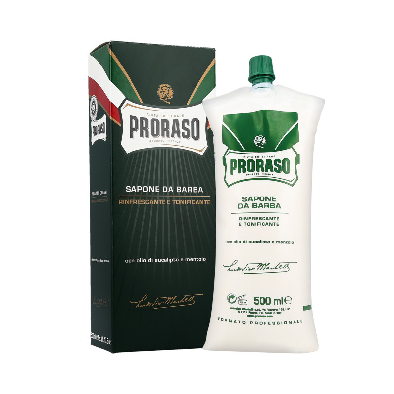 PRORASO GREEN Sabonete de barbear para pele normal 500ml