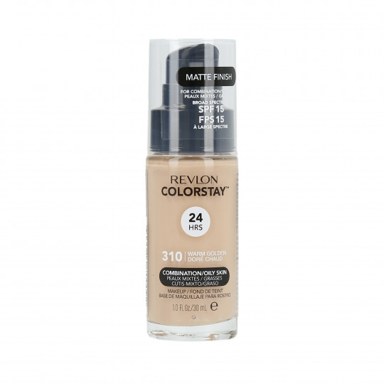 Base REVLON COLORSTAY com bomba para pele oleosa e mista 310 Warm Gold 30ml