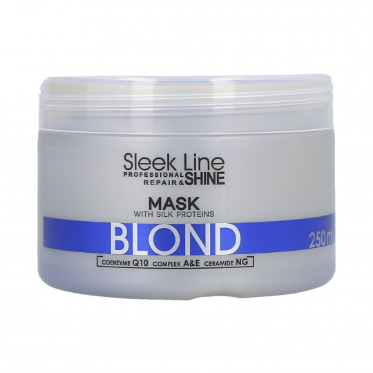 STAPIZ SLEEK LINE BLOND Máscara de seda para cabelos loiros e grisalhos 250ml