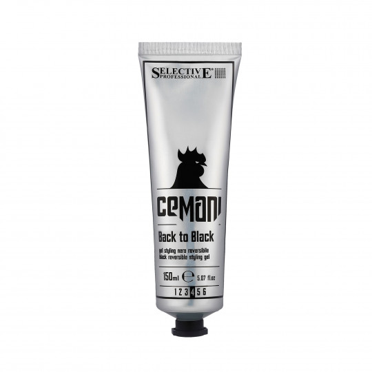 SELECTIVE CEMANI Back To Black Styling gel maskering grå hår 150ml